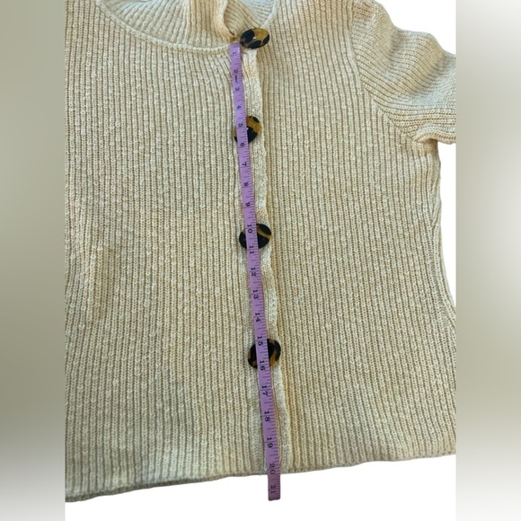 Willow Anthropologie sweater /Cardigan size XL yellow - Picture 4 of 11